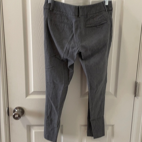 Grey Work Cropped Slacks - Picture 4 of 4